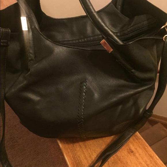 Black PU  leather purse - Picture 4 of 5